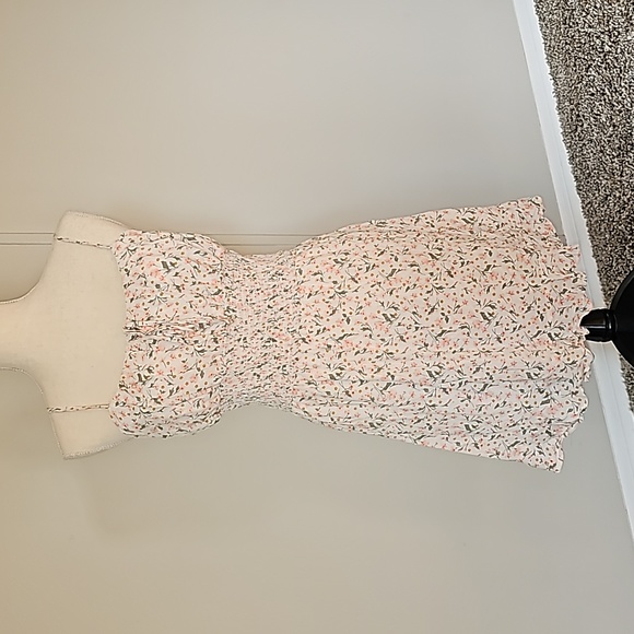 Liberty Love Dresses & Skirts - Cottagecore Floral Mini Dress Smocked Waist Spaghetti Strap Spring Summer Size M